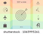 target  goal line icon | Shutterstock .eps vector #1065995261