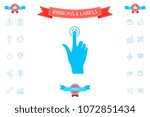 hand click icon | Shutterstock .eps vector #1072851434