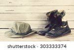 Military Caps And Military Boots