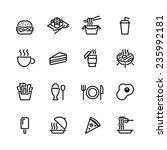 food icon set | Shutterstock .eps vector #235992181