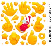collection of various emoji... | Shutterstock .eps vector #1939356847