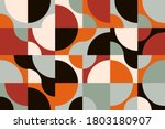 mid century geometric abstract... | Shutterstock .eps vector #1803180907