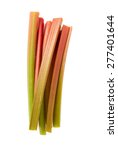 freshly cut stems of rhubarb... | Shutterstock . vector #277401644