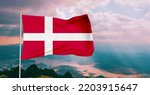 Denmark national flag cloth...