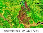 Small photo of Elephant Hill Fire Chars Forest in British Columbia. A wildfire that has burned since July has charred a large swath of forest near Kamloops. Elements of this image furnished by NASA.