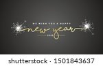 we wish you happy new year 2020 ... | Shutterstock .eps vector #1501843637