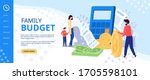 family budget planning at... | Shutterstock .eps vector #1705598101