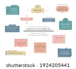 a set of simple designs such as ... | Shutterstock .eps vector #1924205441