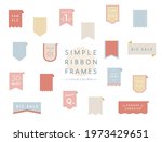 a set of simple  flat ribbon... | Shutterstock .eps vector #1973429651