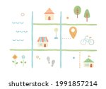 a set of watercolor... | Shutterstock .eps vector #1991857214