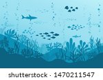 Ocean Underwater Background...