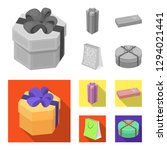 gift box with bow  gift bag... | Shutterstock . vector #1294021441