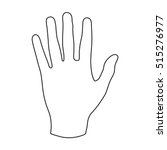 hand icon in outline style... | Shutterstock .eps vector #515276977