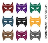 eye mask icon in black style... | Shutterstock .eps vector #706731034