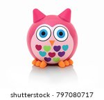 Owl Toy Isolated On White...