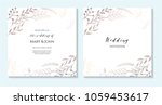 wedding invitation  thank you... | Shutterstock .eps vector #1059453617