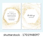 rustic elegant wedding... | Shutterstock .eps vector #1701948097