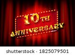 10 years. with the anniversary. ... | Shutterstock . vector #1825079501