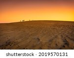 Sunset at Jockey Ridge State Park. Located in Nags Head, North Carolina. It is a tallest sand dune system in the eastern United States.