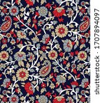 traditional indian paisley... | Shutterstock .eps vector #1707894097