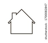 house icon on white background. ... | Shutterstock .eps vector #1700082847
