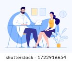 patient in the doctor s office. ... | Shutterstock .eps vector #1722916654