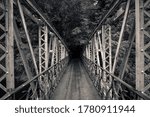 Small photo of Original opened for Queen Victoria's Golden Jubilee (1887). Pictured here in 2012 the bridge looks worse for wear, but was soon after restored to its original look.