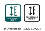 Adjustable height vector logo badge. Suitable for business, web, and product label
