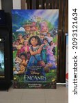 Small photo of Bangkok, Thailand â€“ November 27, 2021: Beautiful Standee of Disney Musical Animation Encanto display at the theater