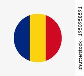 Round Romanian Flag Vector Icon ...