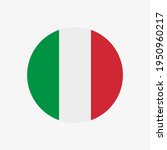 round italian flag vector icon... | Shutterstock .eps vector #1950960217