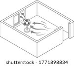 room ventilation  a good... | Shutterstock .eps vector #1771898834