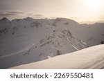 Snow-covered landscape - the perfect weather for a trip for skiing