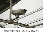 Small photo of cctv with the tightest and most detailed security. CCTV in the Jakarta MRT Station building.