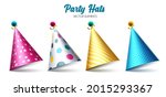 birthday party hats vector set. ... | Shutterstock .eps vector #2015293367