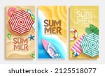 summer vector poster set design.... | Shutterstock .eps vector #2125518077