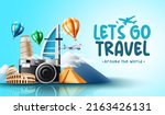 travel worldwide vector design. ... | Shutterstock .eps vector #2163426131