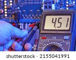 A Multimeter In The Hands Of An ...