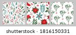 christmas set of seamless... | Shutterstock .eps vector #1816150331