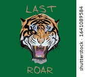 illustration of tiger head logo ... | Shutterstock .eps vector #1641089584