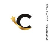 initial letter c golden star... | Shutterstock .eps vector #2067417431