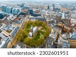 Small photo of Aerial view of Birmingham, a major city in England’s West Midlands region, with multiple Industrial Revolution-era landmarks, UK