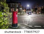 Postbox And Light Trails In...