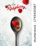 vector realistic raspberry... | Shutterstock .eps vector #1745435387