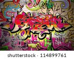 graffiti wall background. urban ...