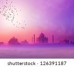 India background of Indian travel wonder Taj Mahal landscape photography 