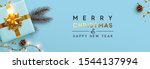 christmas banner. background... | Shutterstock .eps vector #1544137994