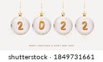 2022 happy new year. golden... | Shutterstock .eps vector #1849731661