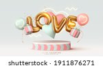 happy valentine's day... | Shutterstock .eps vector #1911876271