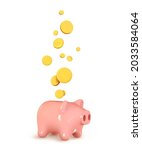 money piggy bank creative... | Shutterstock .eps vector #2033584064